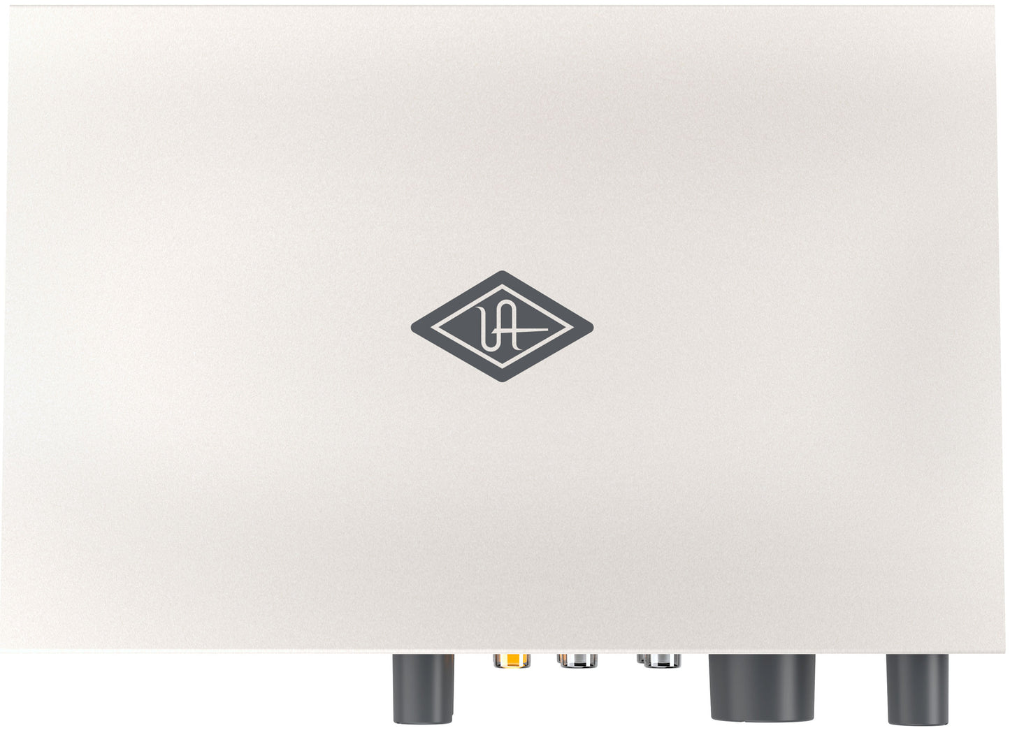 Electronic device with a logo on a white background