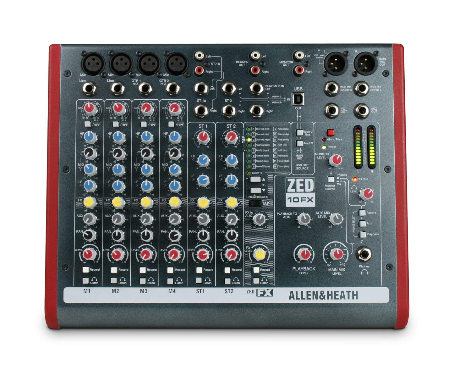 Allen & Heath ZEDi-10FX Compact Analog Mixer with USB Interface & FX