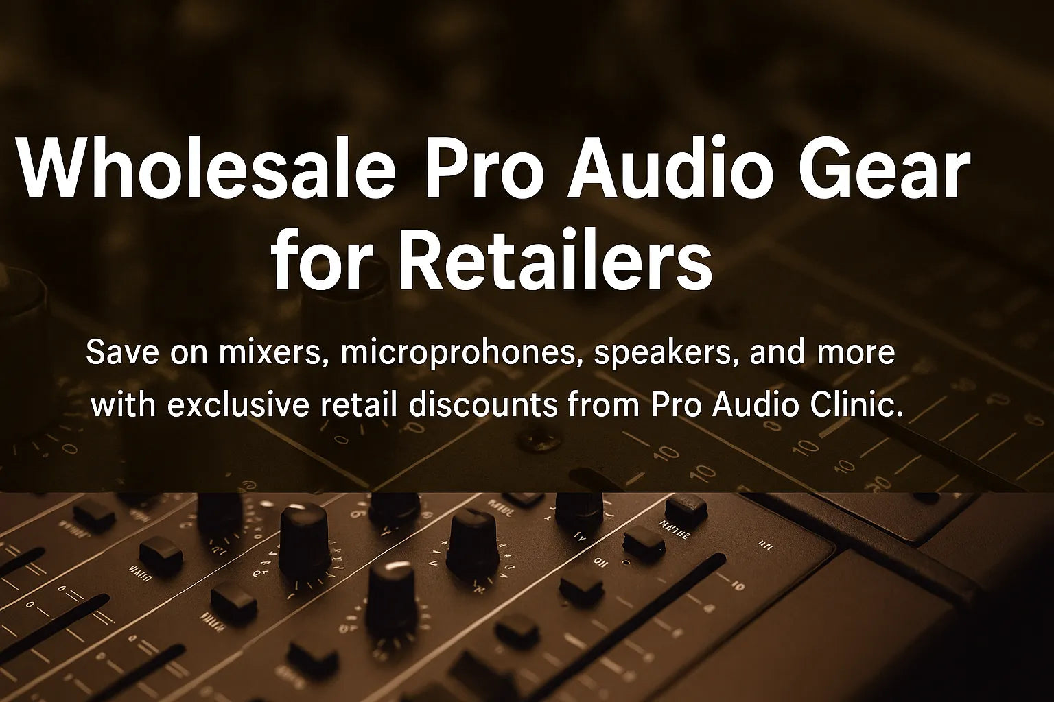 Discount Pricing for Professional Audio Installers & Integrators