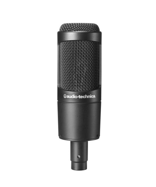 Front view of Audio-Technica AT2035 large diaphragm condenser microphone
