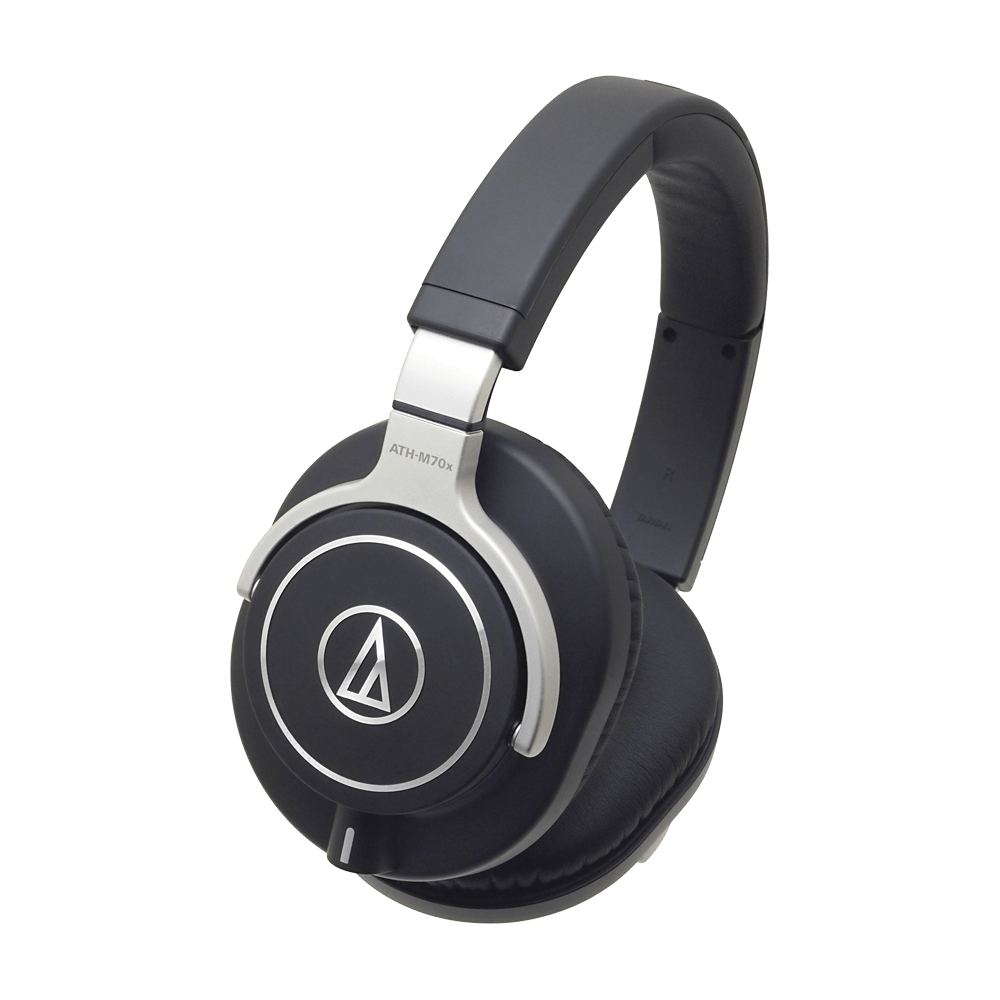 Audio-Technica ATH-M70x premium studio headphones showing fold-flat design