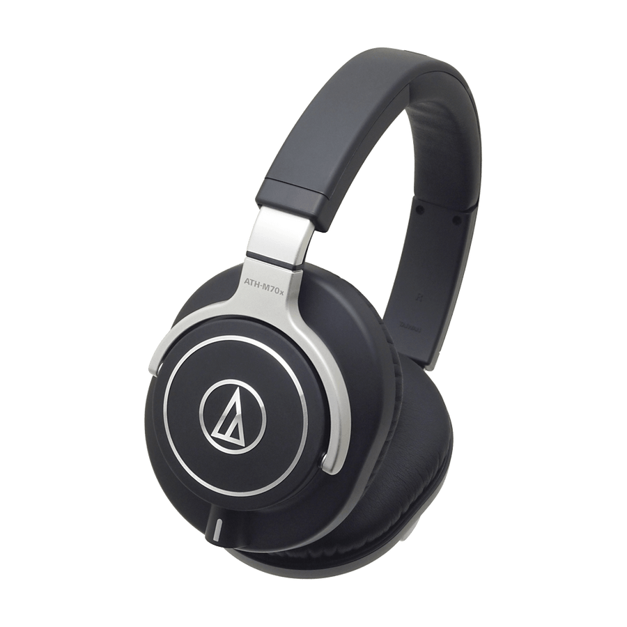 Audio-Technica ATH-M70x premium studio headphones showing fold-flat design