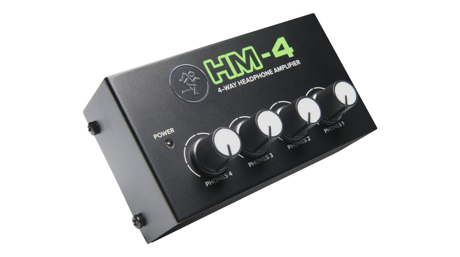 Wakeman HM-4 four-way headphone amplifier on a white background