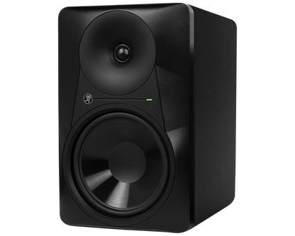 Mackie MR824 8-inch powered studio monitor with black cabinet, waveguide tweeter, and 8-inch woofer