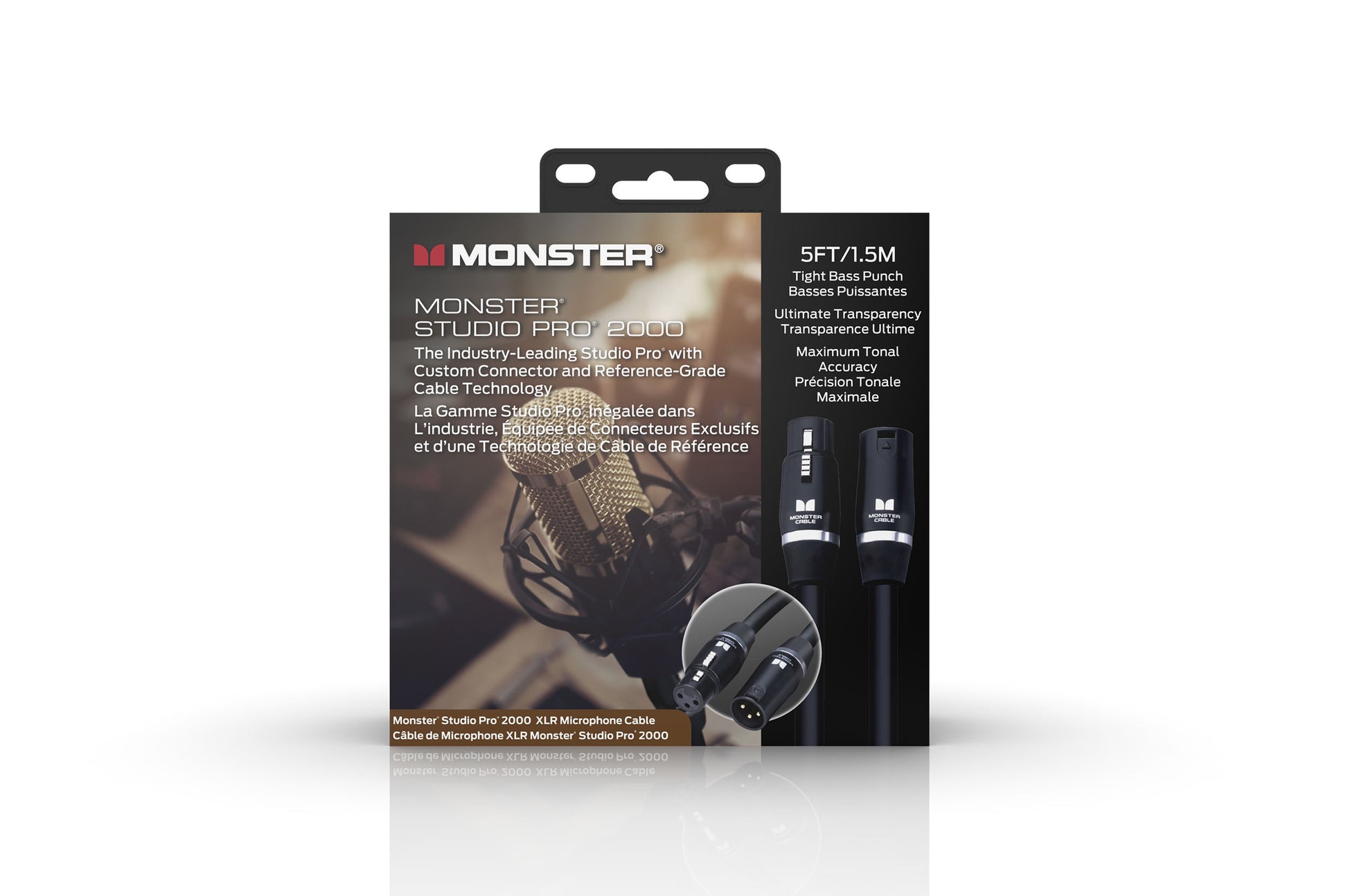 Monster Studio Pro 2000 cable packaging on a white background