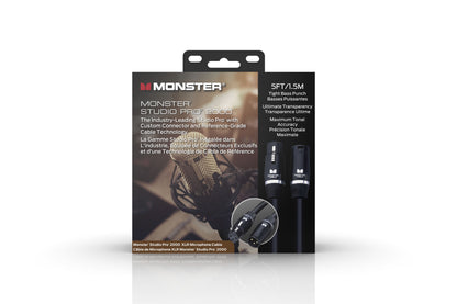 Monster Studio Pro 2000 cable packaging on a white background
