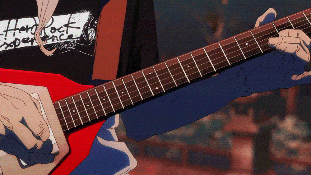 Animated banner with music-themed graphics promoting Pro Audio Clinic’s professional gear and services