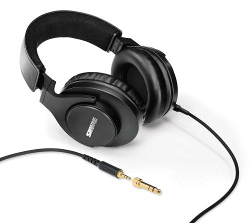 Shure SRH440A professional closed-back studio headphones in black