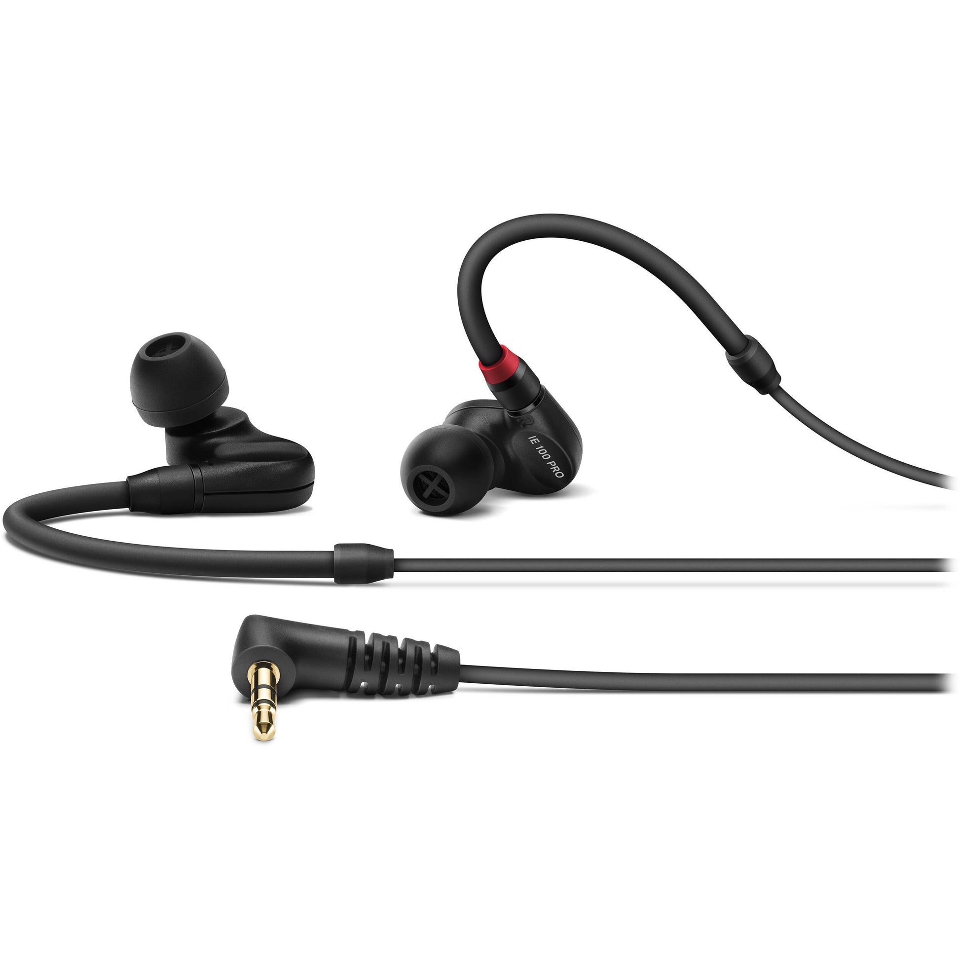 View of both ear buds and 3.5 mm jack laid out