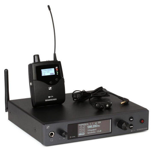 Sennheiser EW IEM G4-G wireless in-ear monitor system with rack transmitter, bodypack and earphones