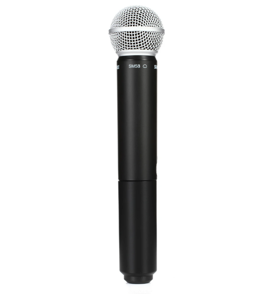 Shure BLX2/SM58 H11 wireless handheld microphone transmitter front view