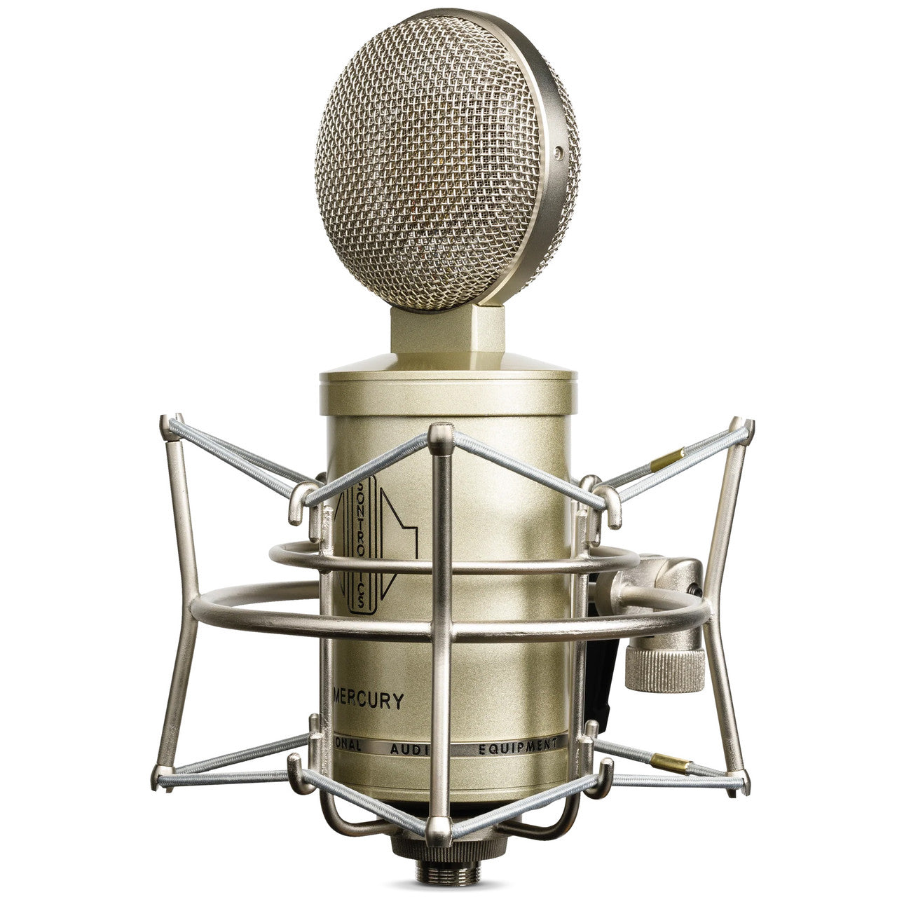 Sontronics Mercury gold variable-pattern tube condenser microphone in shockmount