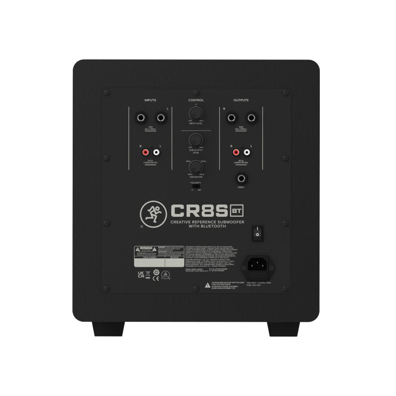 Mackie CR8SBT 8-inch Bluetooth powered studio subwoofer, front product view