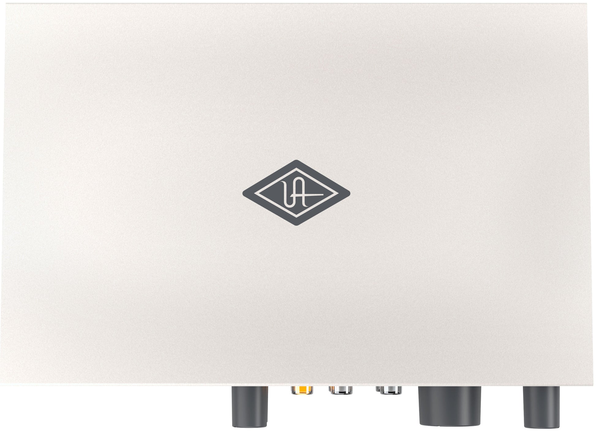 Electronic device with a logo on a white background