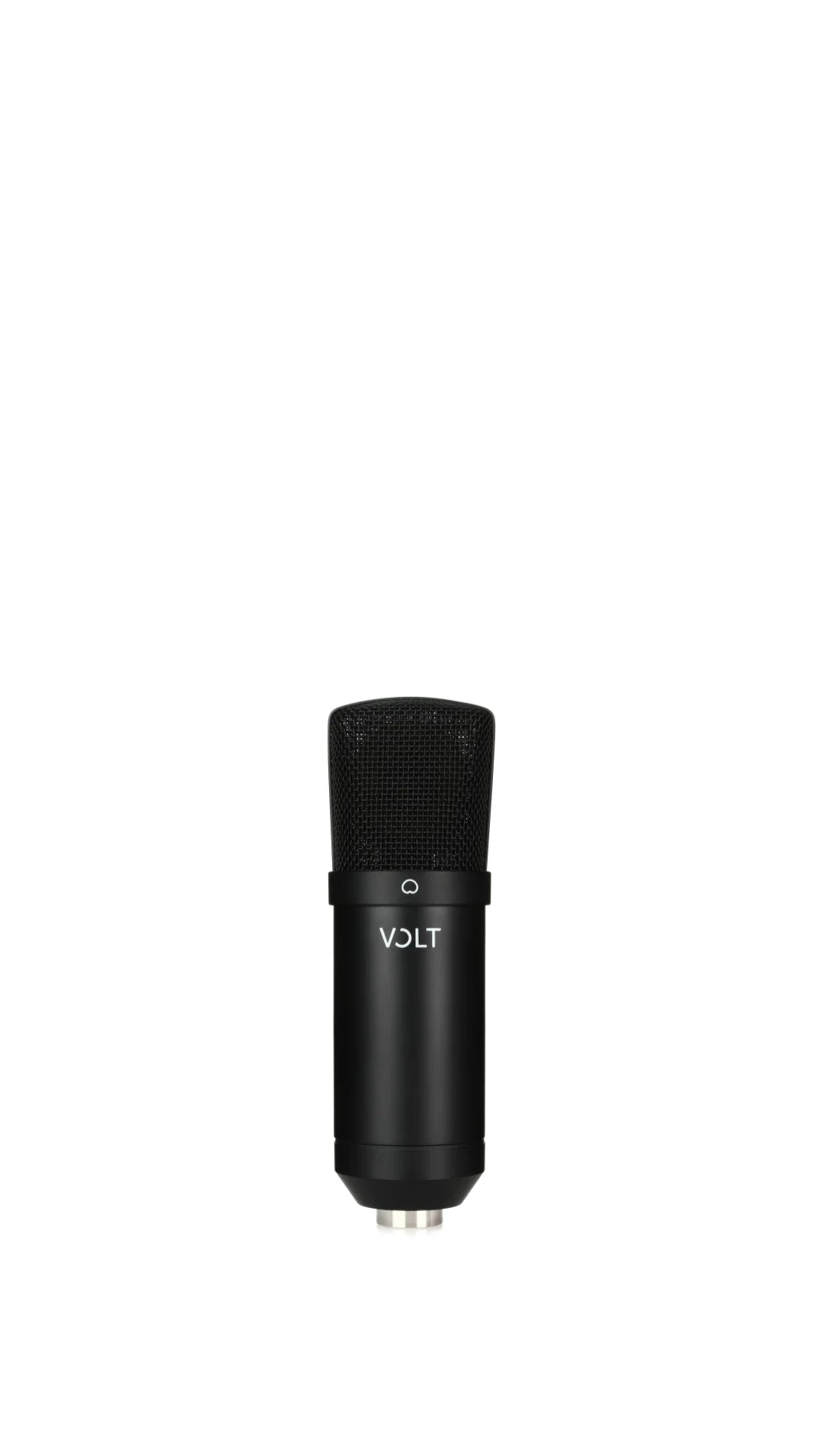 Universal Audio condenser microphone with desktop mount.