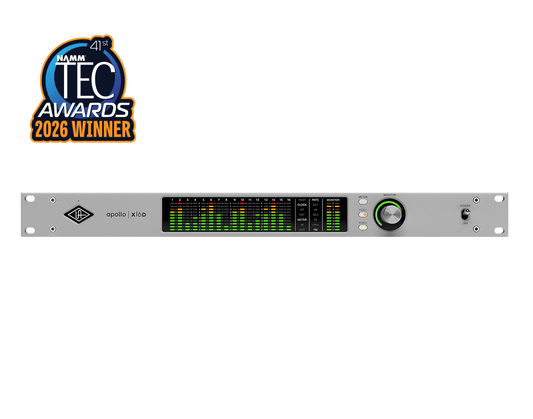 Universal Audio Apollo x16D front panel Dante Thunderbolt audio interface