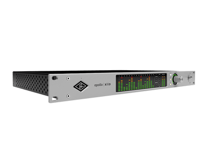 Apollo x16D rackmount networked audio interface angled view