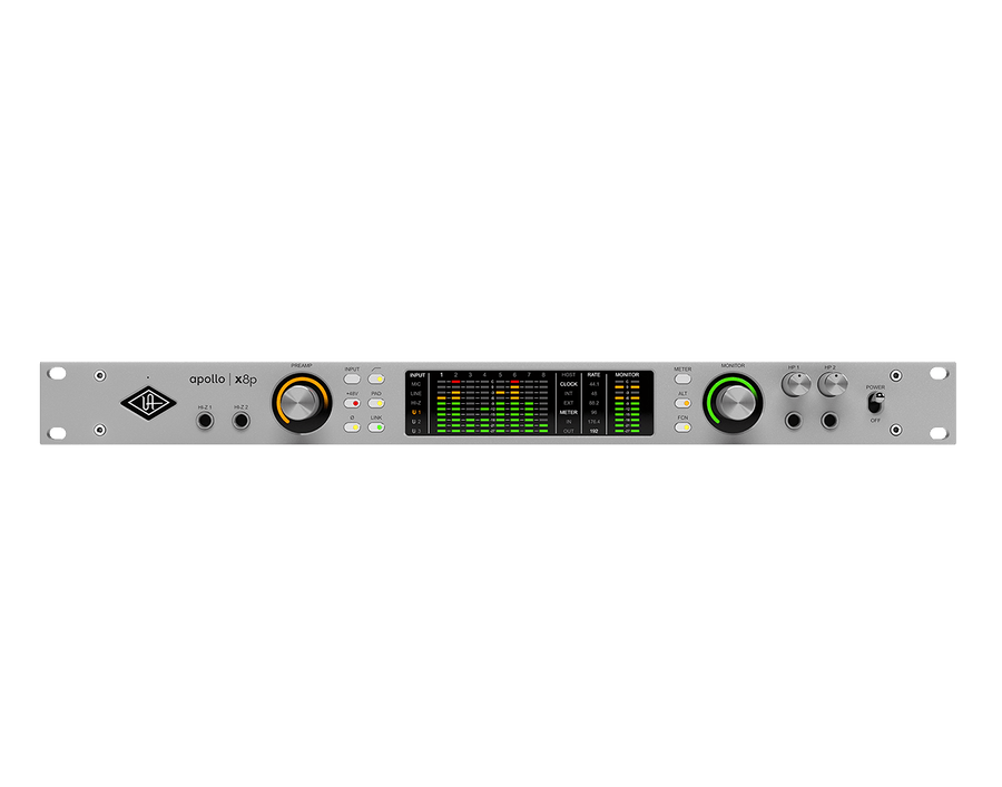 Universal Audio Apollo x8p Gen 2 rackmount Thunderbolt audio interface