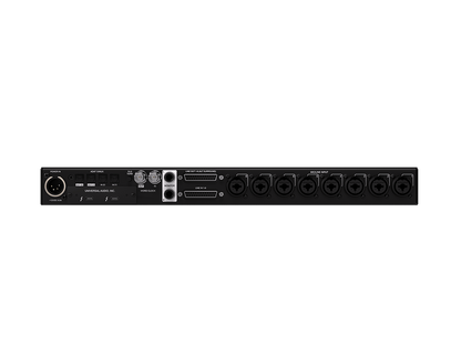 Apollo x8p Gen 2 front panel with eight Unison preamps