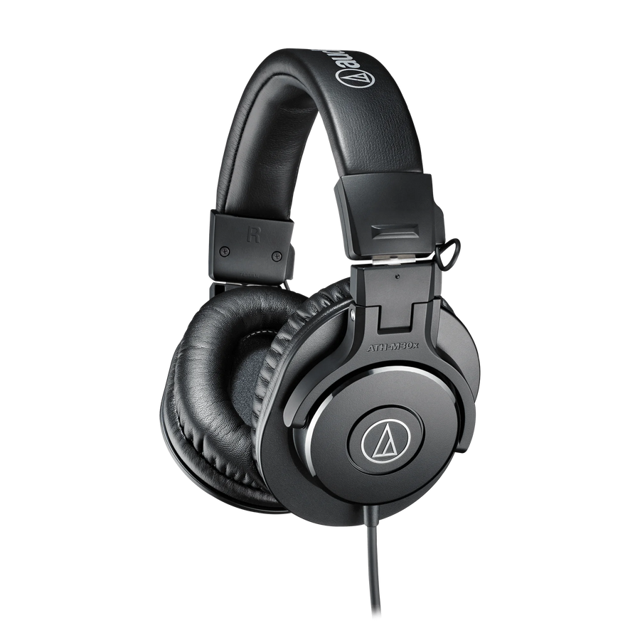 Audio-Technica ATH-M30x closed-back studio monitor headphones in black