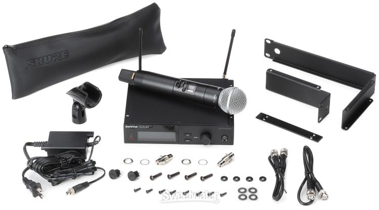 Shure SLXD24 Plus SM58 G57 digital wireless system with receiver and handheld microphone