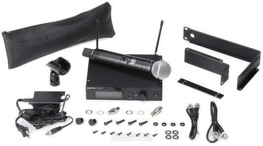 Shure SLXD24 Plus SM58 G57 digital wireless system with receiver and handheld microphone