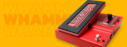 DigiTech Whammy pitch pedal in red with expression treadle