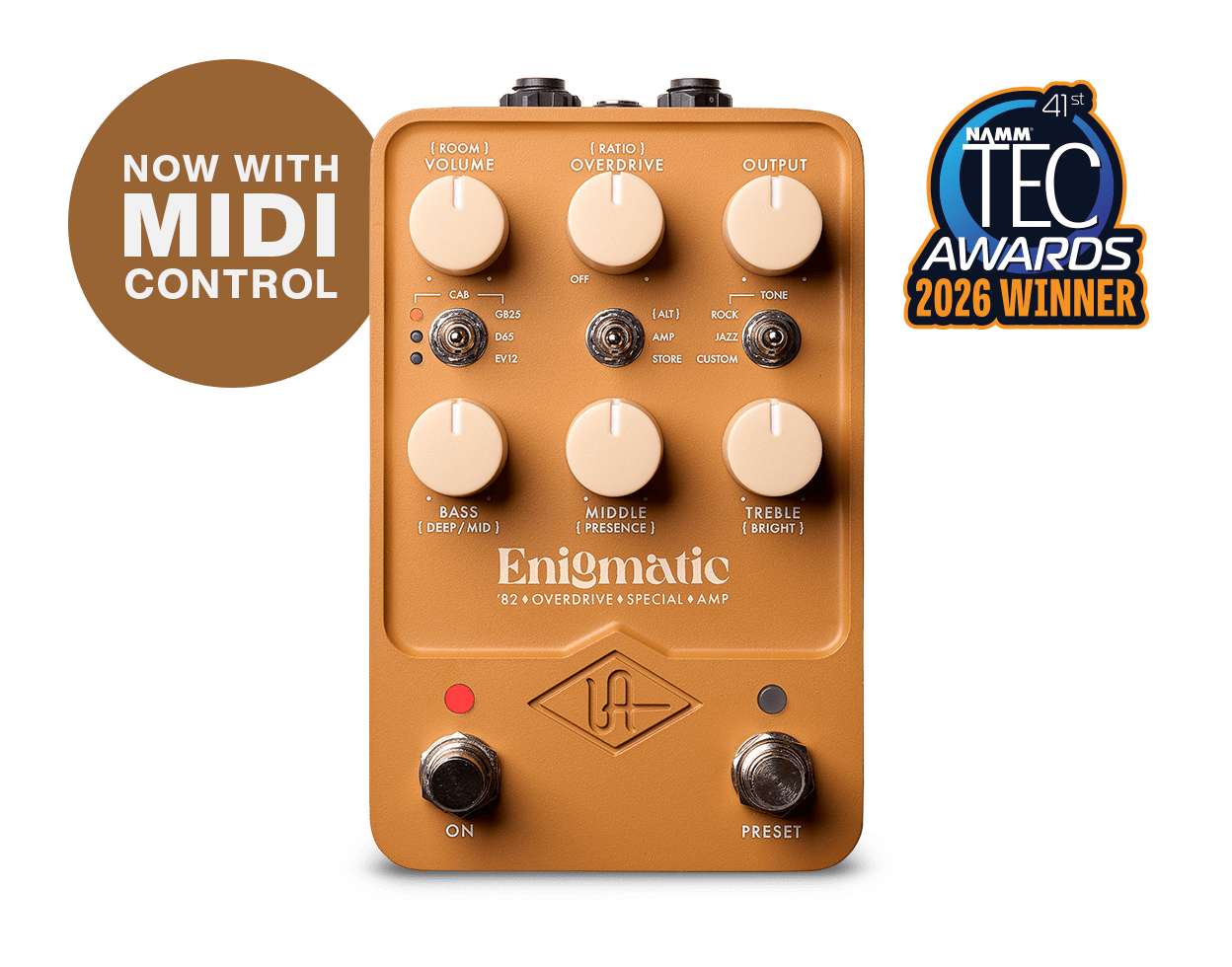 Universal Audio UAFX Enigmatic '82 Overdrive Special Amp pedal