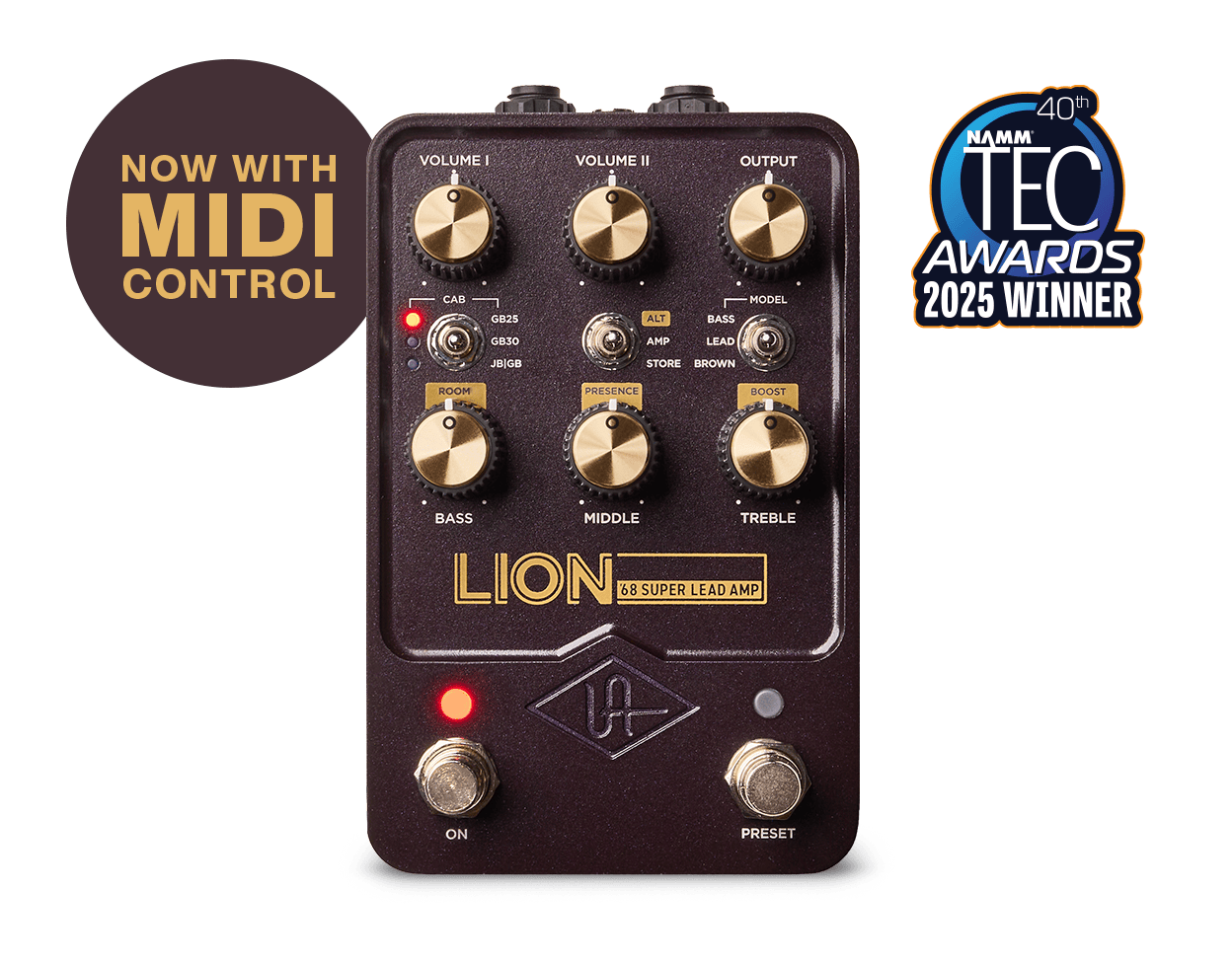 Universal Audio UAFX Lion '68 Super Lead Amp guitar pedal