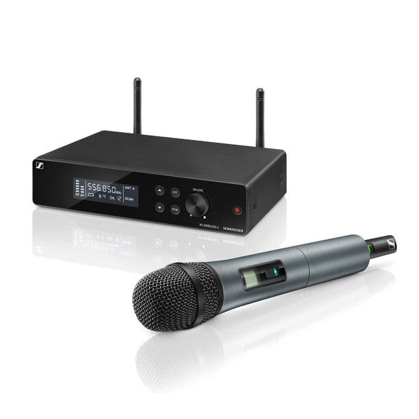 Sennheiser XSW 1-825-A wireless vocal microphone system with receiver and handheld transmitter