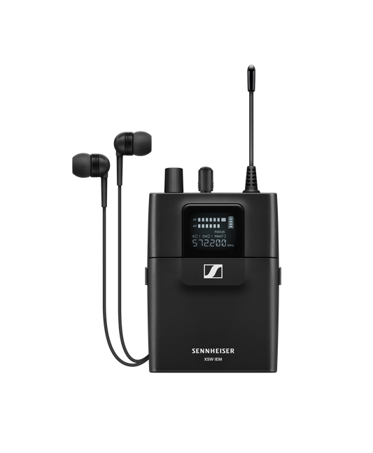 Sennheiser XSW IEM EK-A wireless bodypack receiver with included IE 4 in-ear headphones