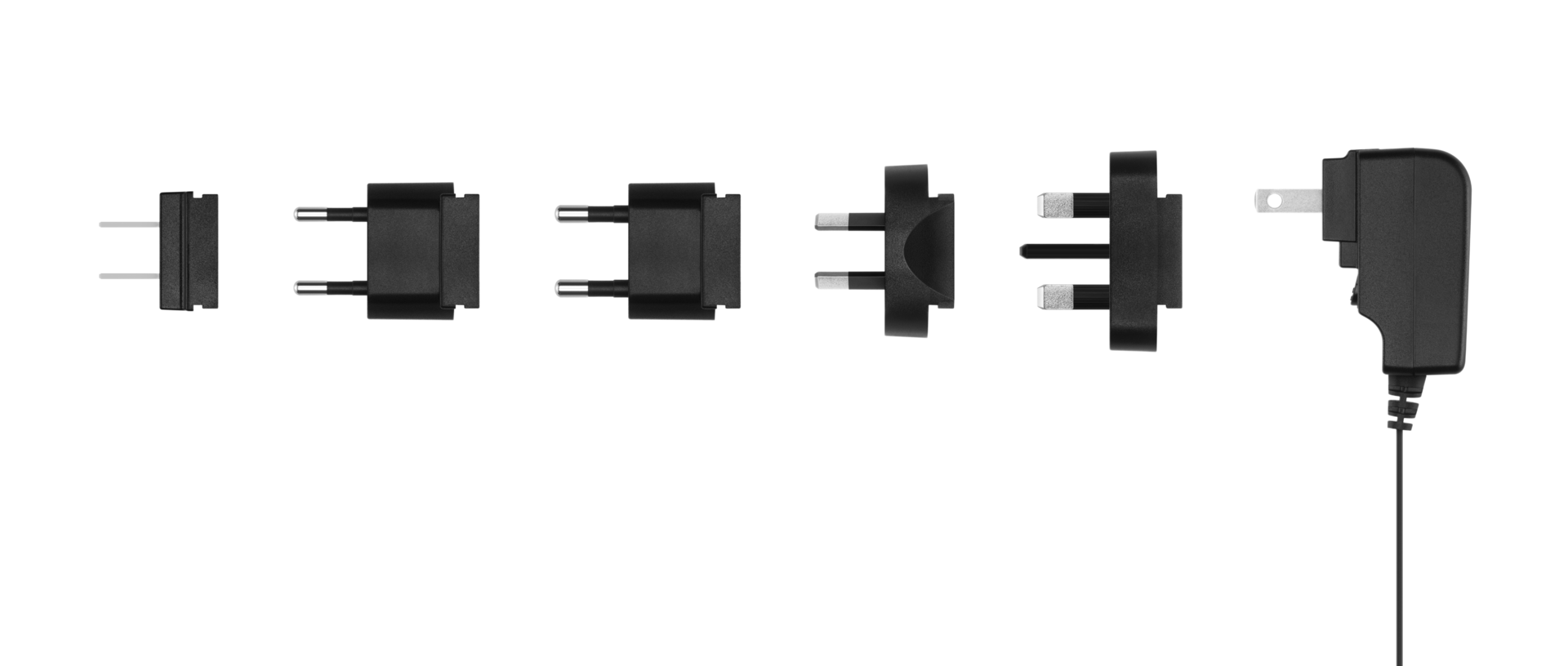 Sennheiser XSW IEM Set A power supply with interchangeable regional plug adapters