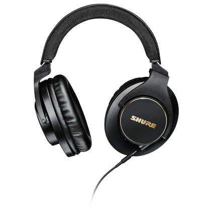 Shure SRH840A closed-back headphones showing cushioned headband and earcups