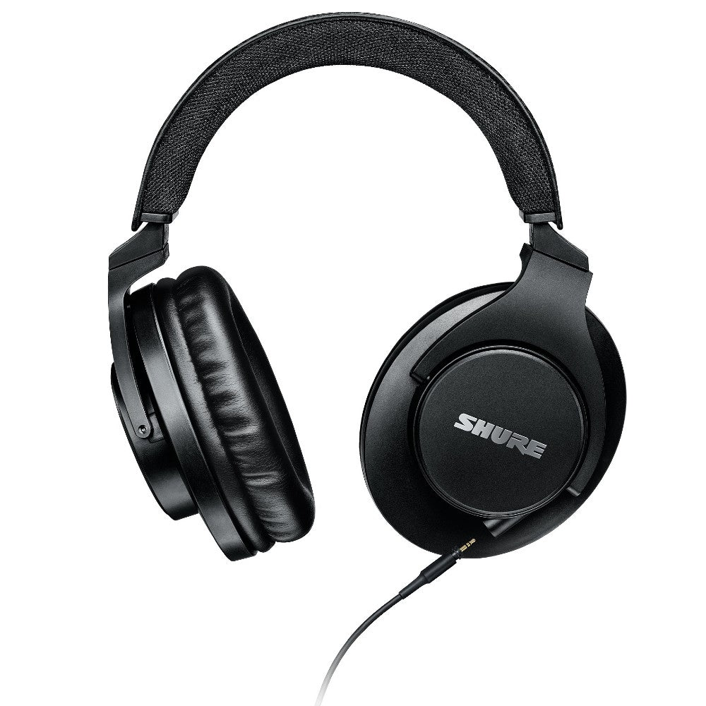 Side view of Shure SRH440A over-ear studio monitoring headphones