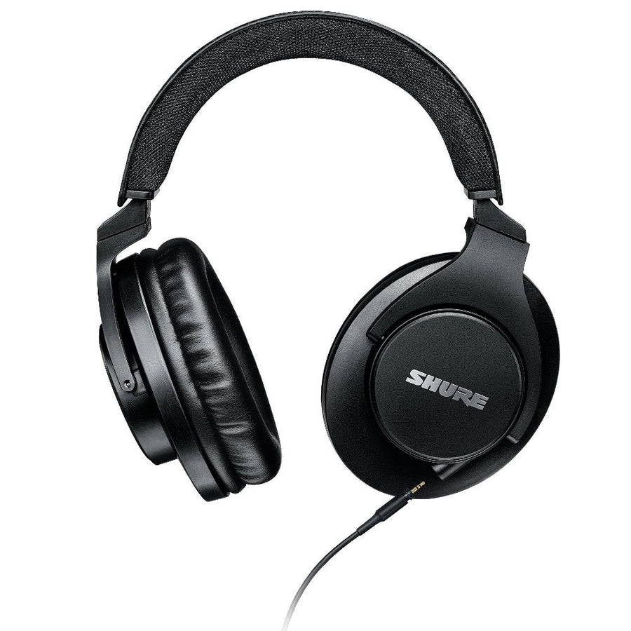 Side view of Shure SRH440A over-ear studio monitoring headphones