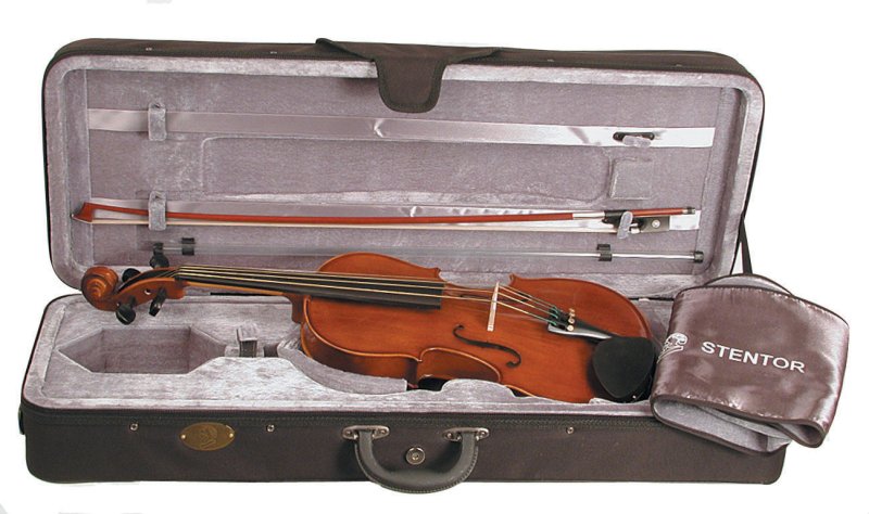 Stentor Student II 15-inch viola outfit with bow and fitted case