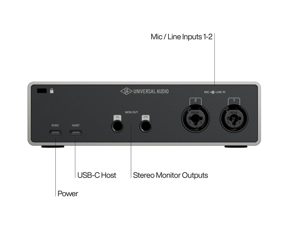 Universal Audio Volt 2 Gen 2 USB audio interface - additional hardware view
