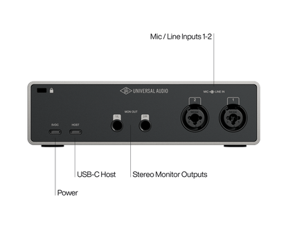 Universal Audio Volt 2 Gen 2 USB audio interface - additional hardware view