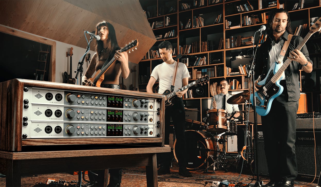 Universal Audio Volt 876 in a professional multichannel recording setup